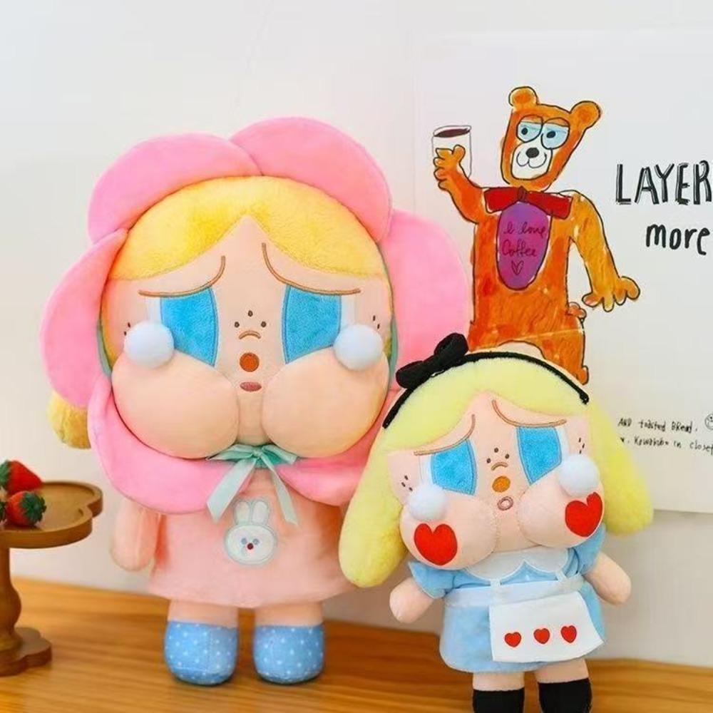 New Cute Station Princess Doll Throw Pillow Plush Toy Doll Sunflower Crying Baby Doll To Sleep with On the Bed