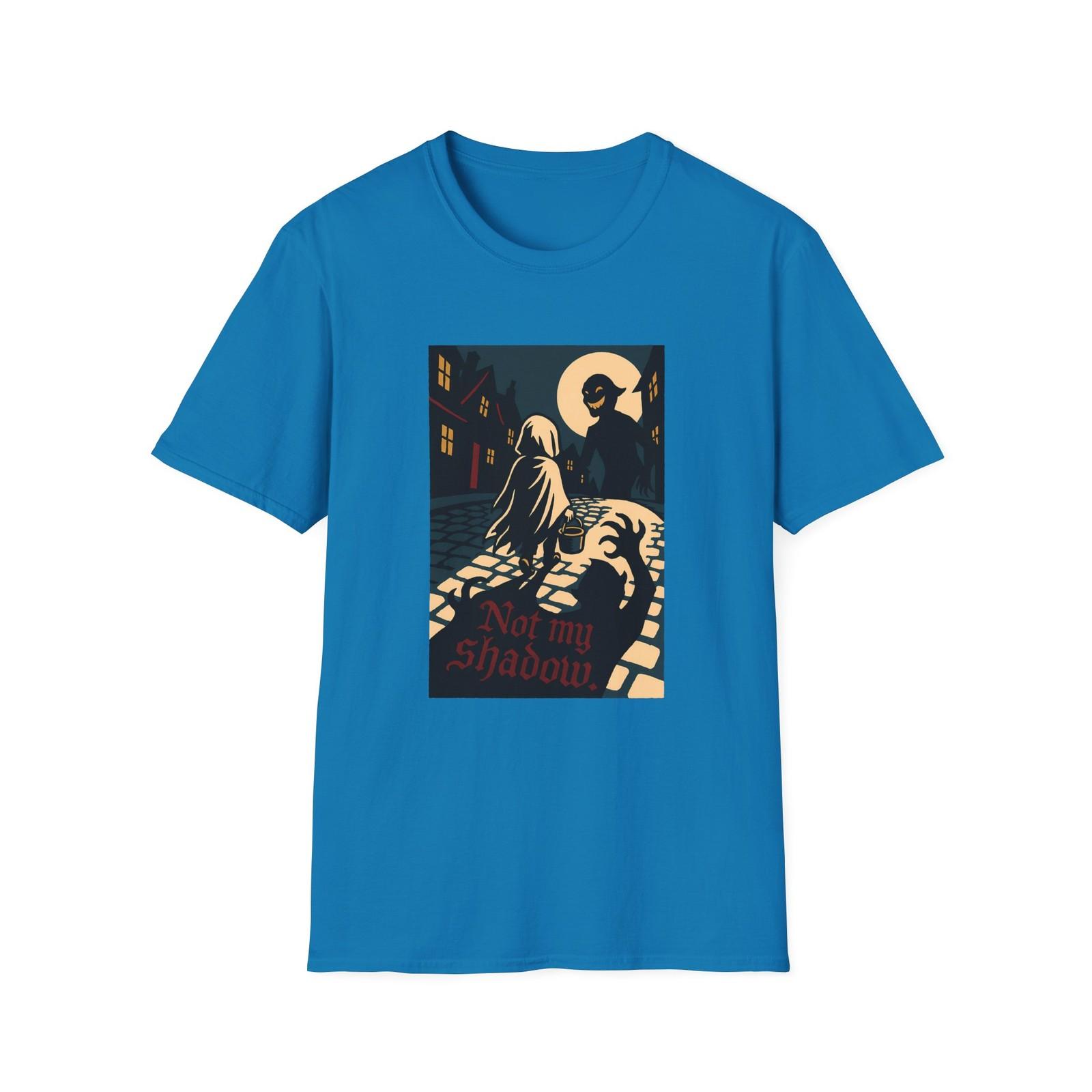 Unisex Softstyle T-Shirt Mens Womens Tees Top Cloaked Child Shadow Monster Claws Halloween XL
