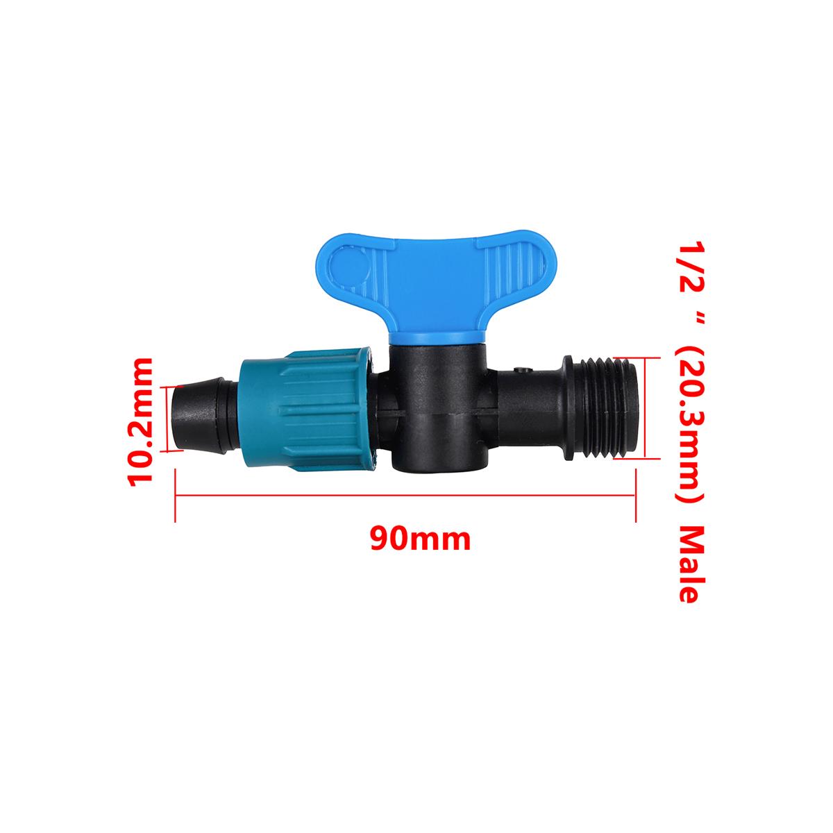 

Pipe Valve Water Controller Bypass Valve Garden Tap Connector 1/4 3/8 1/2 5/8 3/4 Tube Drip Irrigation Joint 1/10Pcs 1Pc