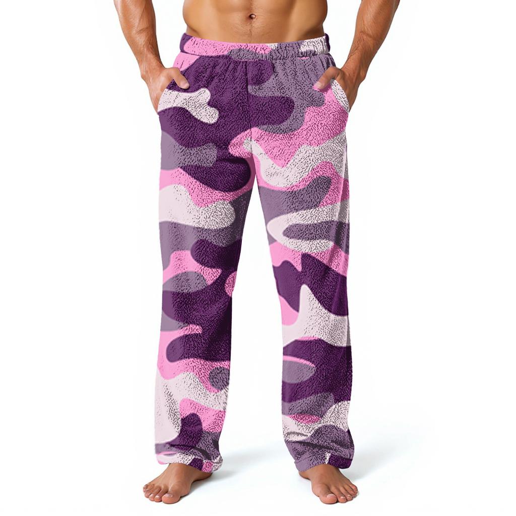 Pantalones de Casa Estampados por Todas Partes para Hombre Pantalones de Pijama para Dormir Pantalones Largos Pantalones de Pijama