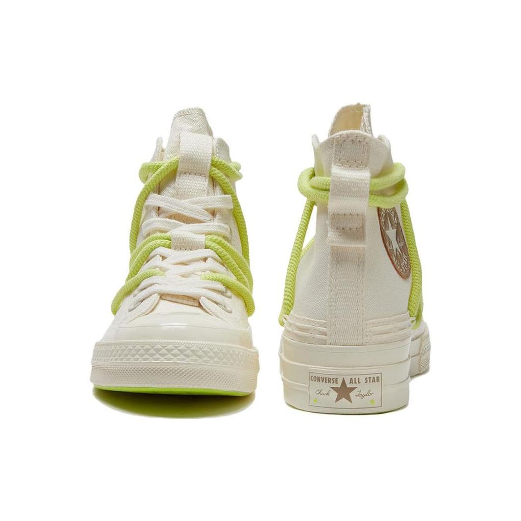 Converse 1970s Comfortable High-Top Canvas Shoes Unisex Sneakers White Green A07249C