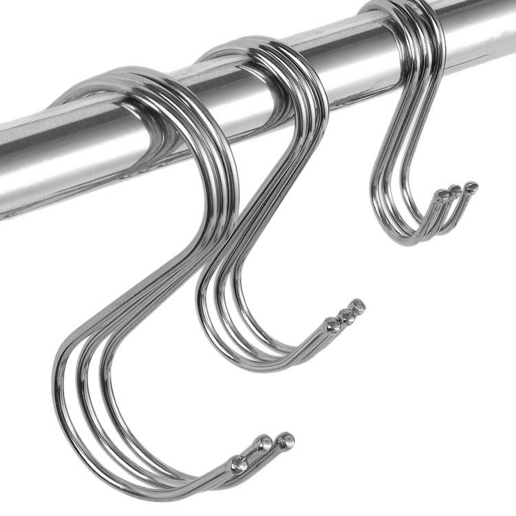 Multi-Purpose S-Shaped Iron Hook for Hanging In Bathroom or Kitchen