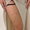 Lolita Lace Sexy Leg Ring Body Chain, Spice Girl Beach Tassel Rhinestone Thigh Chain
