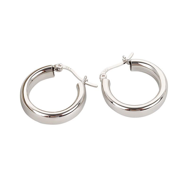 925 Sterling Silver Earrings For Women Trendy Gold Color Geometric Earring Jewelry Prevent Allergy Party Accessories Gift