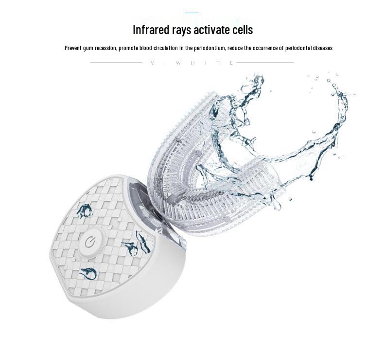 V-WHITE U-shaped Automatic Electric Toothbrush for Adults - Whitening Oral Care Brush