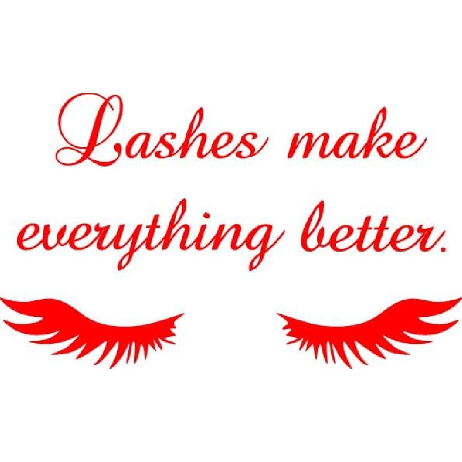 Girl Lips Beauty Salon Manicure Nail Service Art Wall Sticker Vinyl Decal Mural for Bedroom Dressing Table Living Room Home Decoration 23 X 18 In