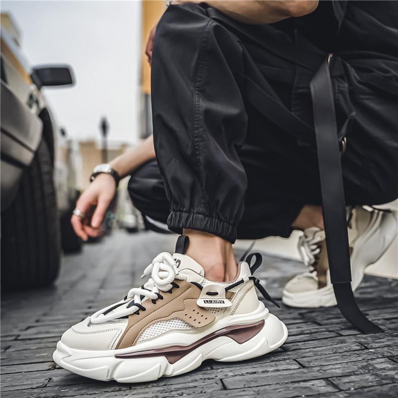 Fashion Spring and Autumn New Exquisite Men's Sneakers Teenage Student Thick soled Height Increasing Running Shoes Zapatos Para Hombres