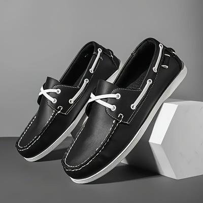 Low-Top Leather Shoes for Men Plus Big Size Work Cowhide Elegant New In Price Footwear Offer Slip-on Sale Pu Man Casual Shoe