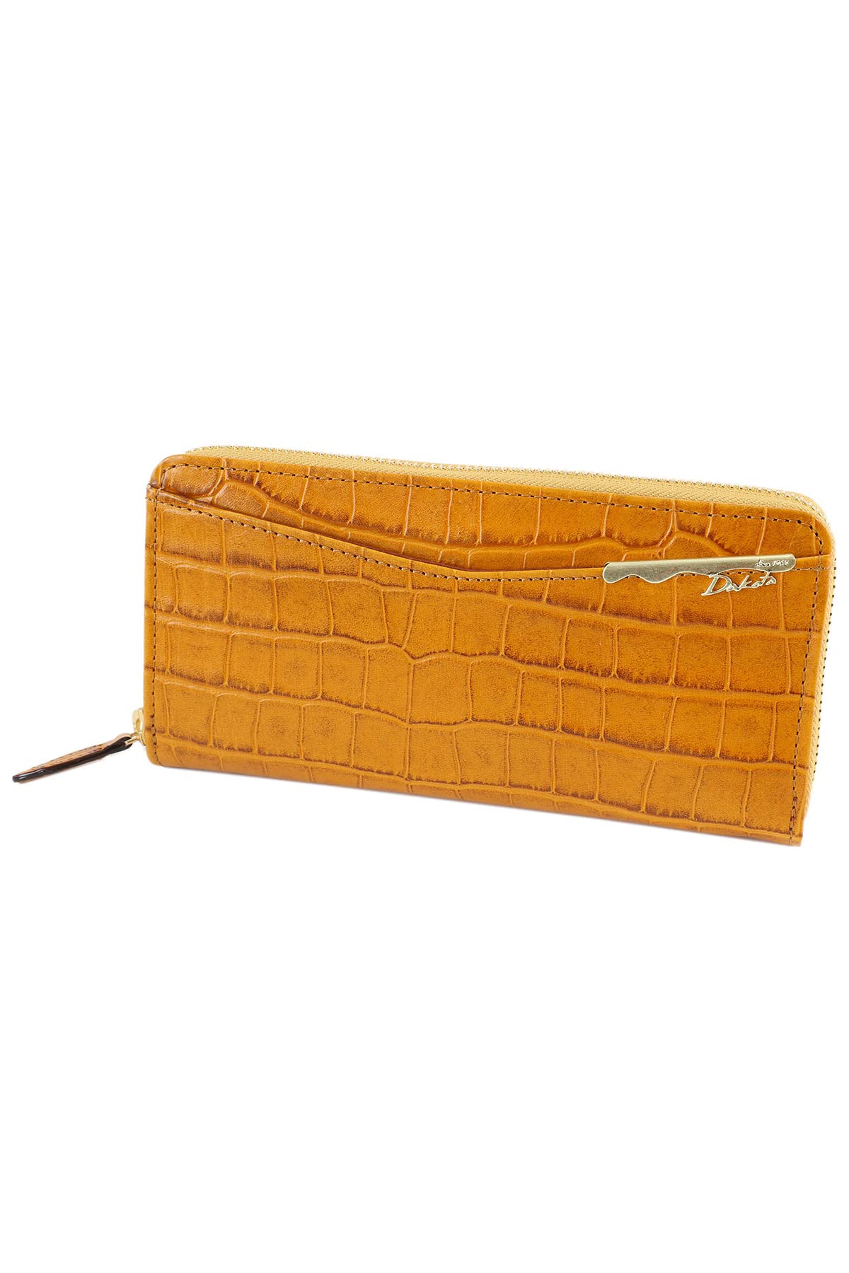

Long Wallet Round Zipper Mustard [Dakota] Women s DA-30633-53 гірчичний