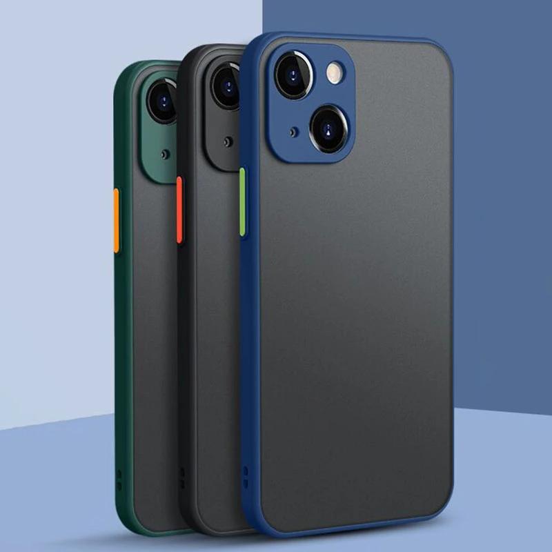 Luxury Matte Translucent Hard Phone Case For iPhone 14 13 12 11 Pro Max X XR XS Max 8 7 6S 6 Plus Silicone TPU Back Cover Shell