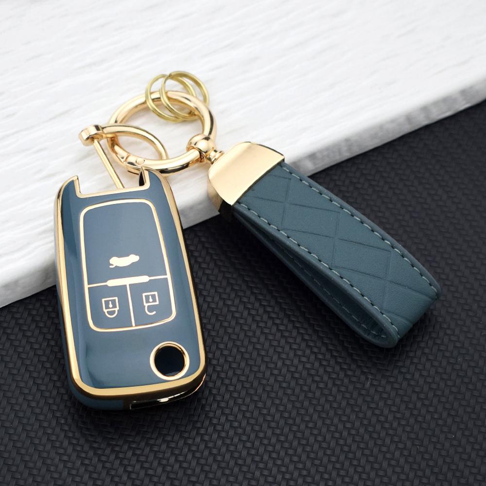 Car Key Case For  Chevrolet Cruze Aveo Trax Sail Malibu Captiva Opel Vauxhall Astra J Corsa Mokka Insignia Tpu Flip Key Cover