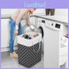Cotton Material Collapsible Laundry Bin With Waterproof Design For Home And Travel