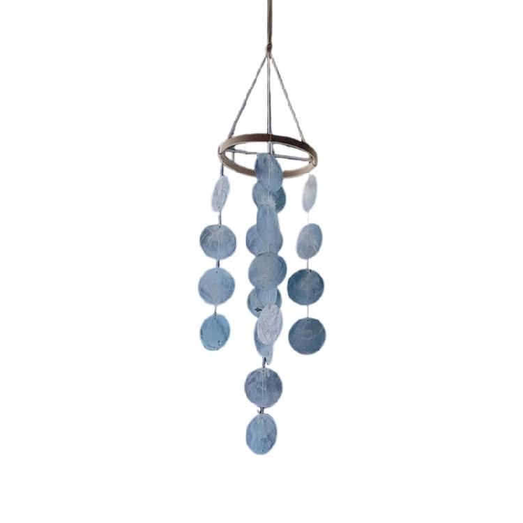 Handcrafted Capiz Shell Windchime Coastal Styles Decors forOutdoors Indoor,Garden Decorations Wind Chimes for Outside