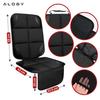 Protective Mat For Single Seat Alogy Seatshield™ Pad Under Child Car Seat Car Protector Black