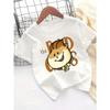 European Size Childrens  Fashion Round Neck T-Shirt Summer Casual Printed Top
