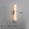 Spanish Marble LED Wall Light Gold Black Copper Indoor Living Room Bedroom Stairs Hotel Sconce 25/30/40/50/60cm Wall Lamp