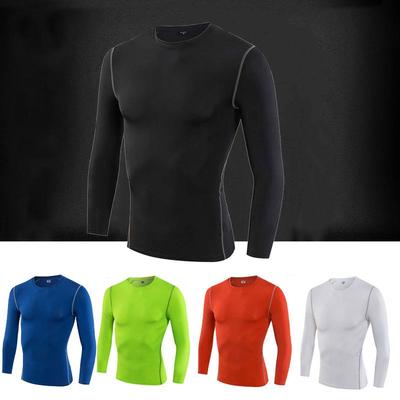 Men's Autumn/Winter Basketball Long Sleeve Fitness Tights - Breathable, High Elasticity Base Layer for Running and Sports