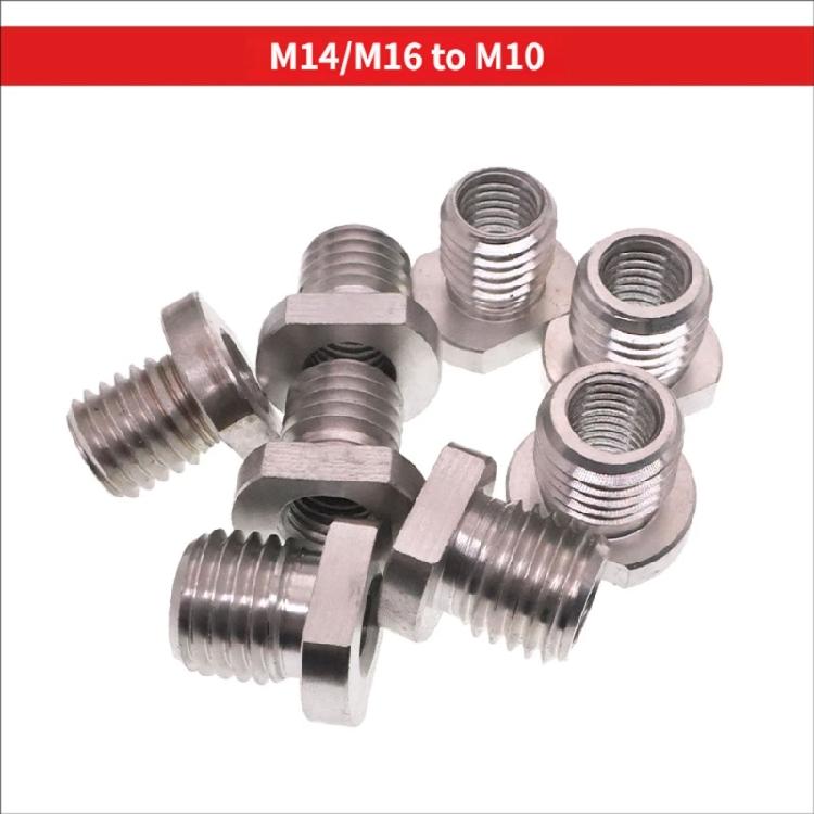 Efficient Power Tool Converters Screw M10 To M14 / M16 Angles Grinder Thread Adapter For Quick And Easy Size Switching