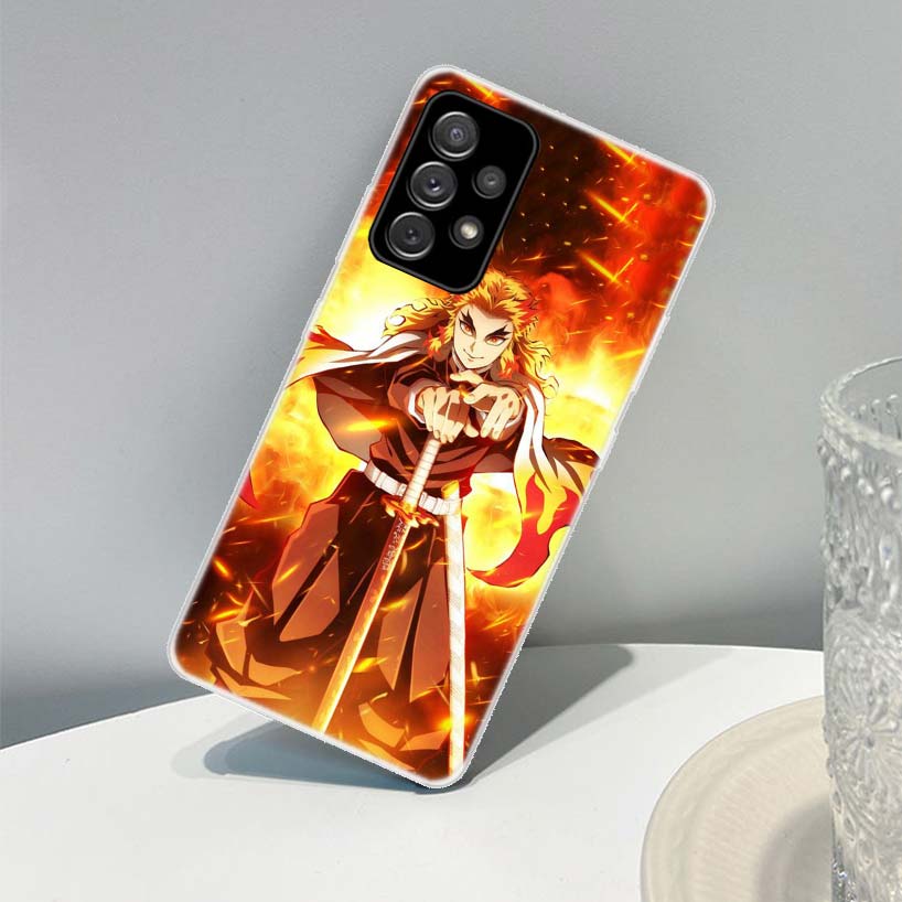 

Чехол для телефона Demon Slayer Rengoku Kyoujurou для Samsung Galaxy A72 A71 A52 A51 A42 A32 A22 A21S A12 M12 M21 M30 M31S M51 Samsung A51