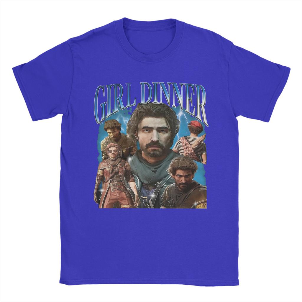 Girl Dinner Gustave Clair Obscur Expedition 33 T-Shirts Herren Baumwolle Lustige T-Shirts Rundhals T-Shirt Kurzarm Oberteile Party