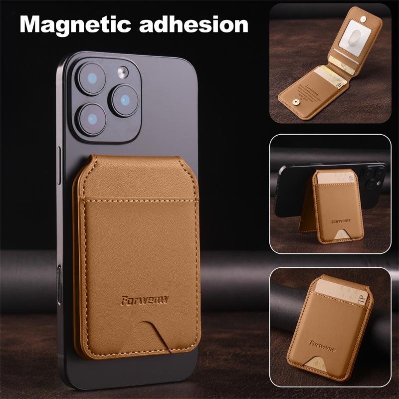 Synthetic Leather phone card holder bag,accommodate credit cards, ID cards, cash wallet card clips.phone accessory perfect gift