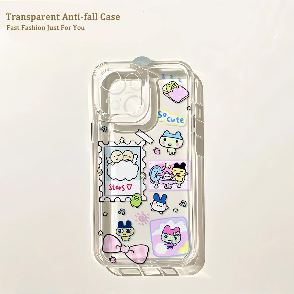 Lovely Tamagotchis Phone Case for IPhone 17 16 16e 15 14 13 12 11 Mini Pro Max X XR XSMax 7 8 Air Plus Transparent Back Cover