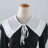 Adjustable Bowknots Fake Collar Blouse Tops Removable Detachable Shirt Collar False Lapel Blouse Top Women Clothes Accessories