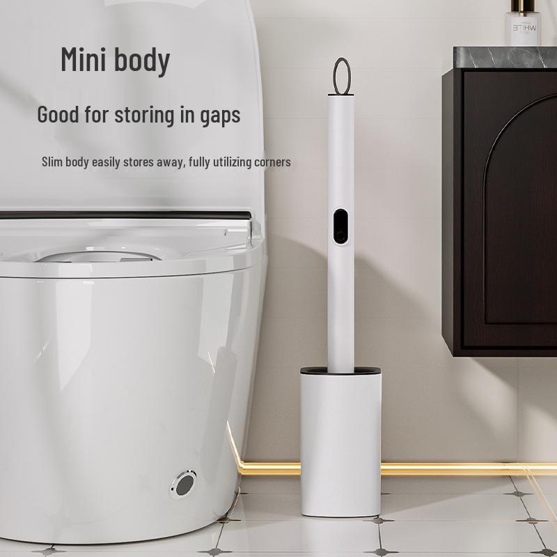 2025 Long-Handled Silicone Toilet Brush for Effective Bathroom Cleaning