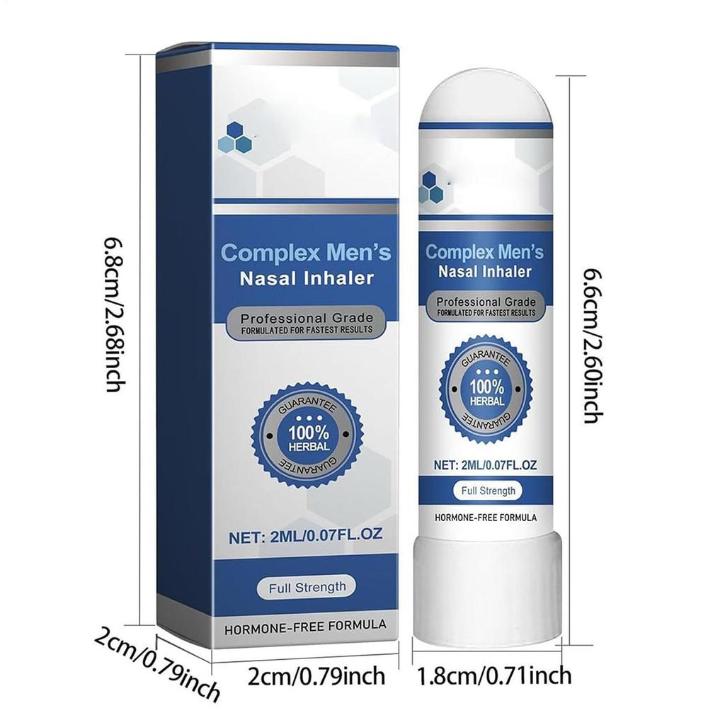 Tragbarer Naseninhalator Ergonomischer Nasenatmungsstift für Männer Kühle erfrischende Sensation Sinus Naseninhalator zum Autofahren Geschäft