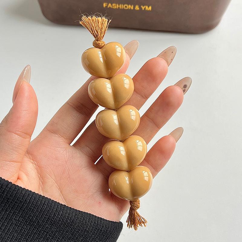 

Weathered Ivory Nut Twist Beads Hand-Cranked Fidget Toy for Students, Portable Stress Relief Toy, Small Hand-Cranked Buddhist Bead Bracelet 【Qing Ling23-25mm】Wea