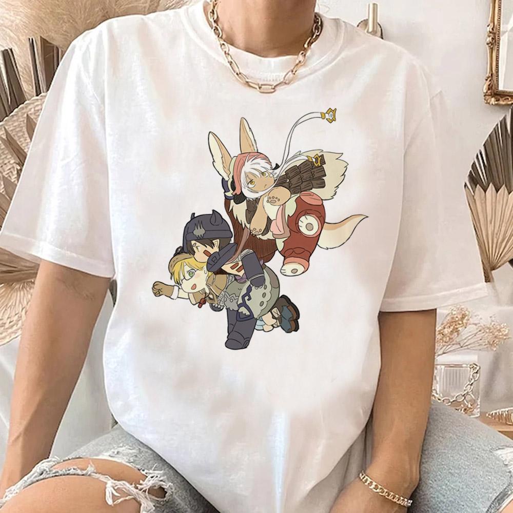 Made in Abyss T-Shirt Men Women Summer Cute Japanese Animal T Shirt Short Sleeve Graphic T Shirts Streetwear Women's Clothing