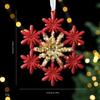 Plastic Christmas Merry Hanging Decoration Red Gold Glitter Christmas Ornaments Hanging Sign Christmas Hanging Text Decoration