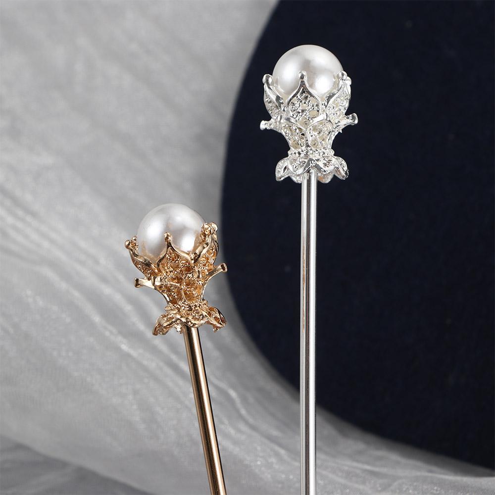 Vintage Headwear Chinese Style Gold Silver Color Hair Sticks Hair Clip Hair Accessories Hairpin