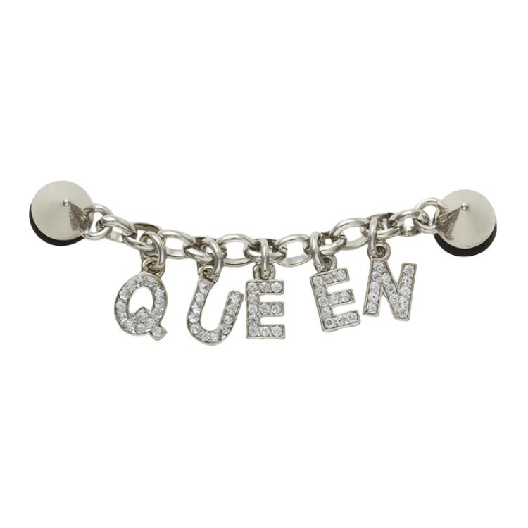 Crocs Monogram Charm - Shoe Accessories Women's Silver