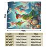 Peter Pan Tinker Bell Blanket  Wool Awesome Warm Throw Blankets for Bedding Lounge  Winter