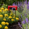 Wind Spinner Durable Weather-Resistant Green Tractor Windmill with Rotating Wheels for Garden Patio Lawn Outdoor Decor Farmhouse Style Gift for