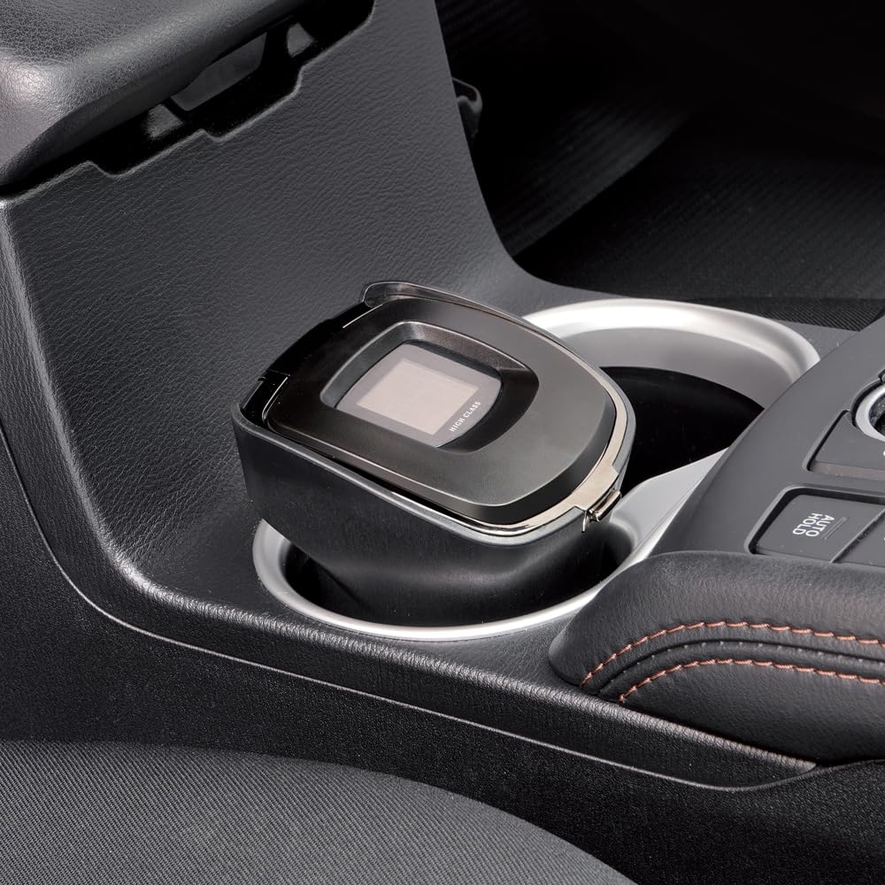 Tsuchiya Yac Car High Class 10cm Long x 10cm Wide x 10cm Ashtray, Ash, Black, High, ZE-89