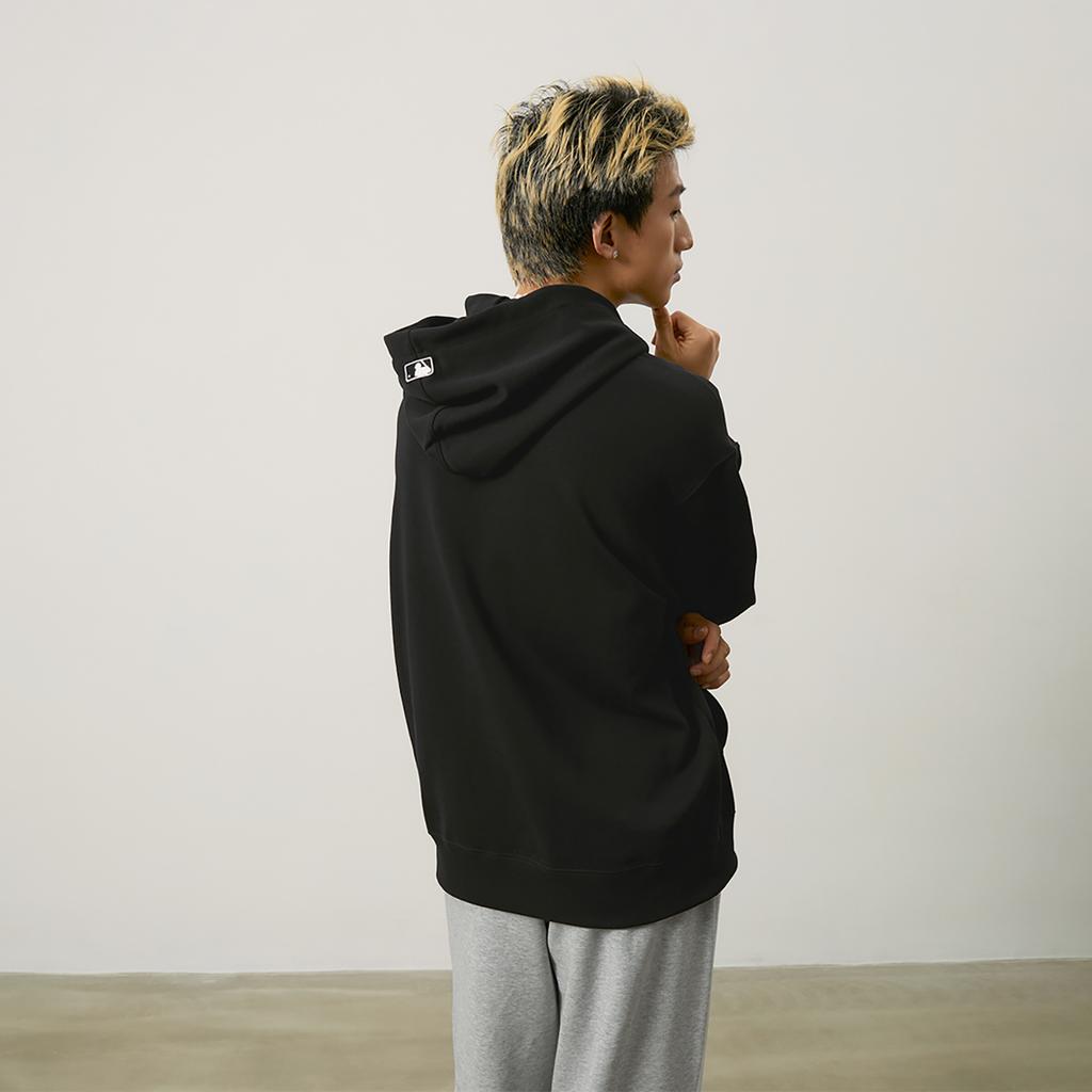 New MLB New York Yankees Basic Collection 24FW Pullover Hoodie Unisex Black 3AHDB0144-50BKS