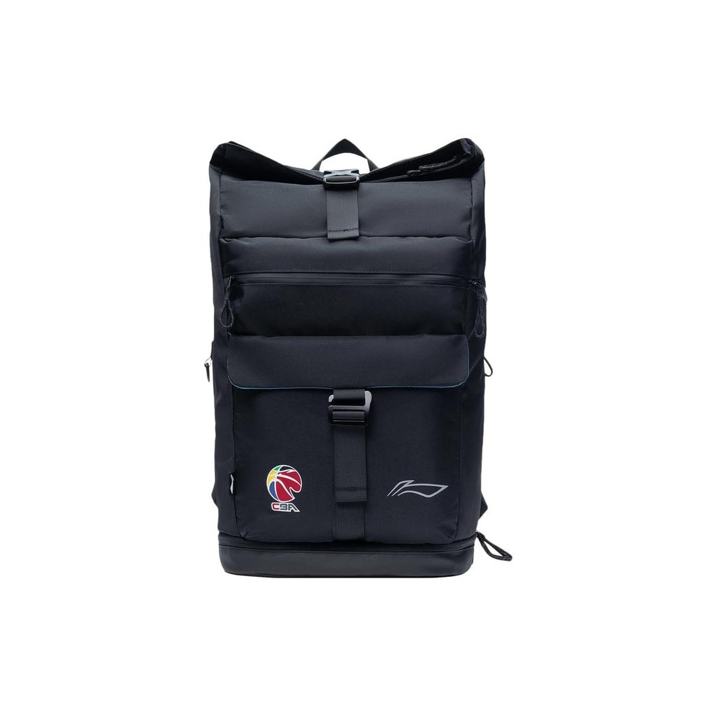 Li Ning Sports Basketball Series CBA Professional Casual Versatile Fitness Large Capacity Polyester Student Backpack Unisex Backpack Black ABST027-1
