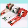 Creative Christmas Car Decorations With Charming Christmas Tree Print Ribbon In Red Color