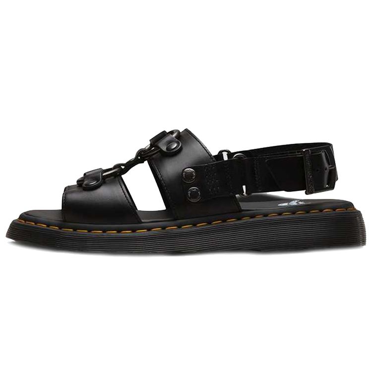 Dr. Martens Xabier Open-Toe Buckle Casual Sandals Unisex Sandals Black 24630001