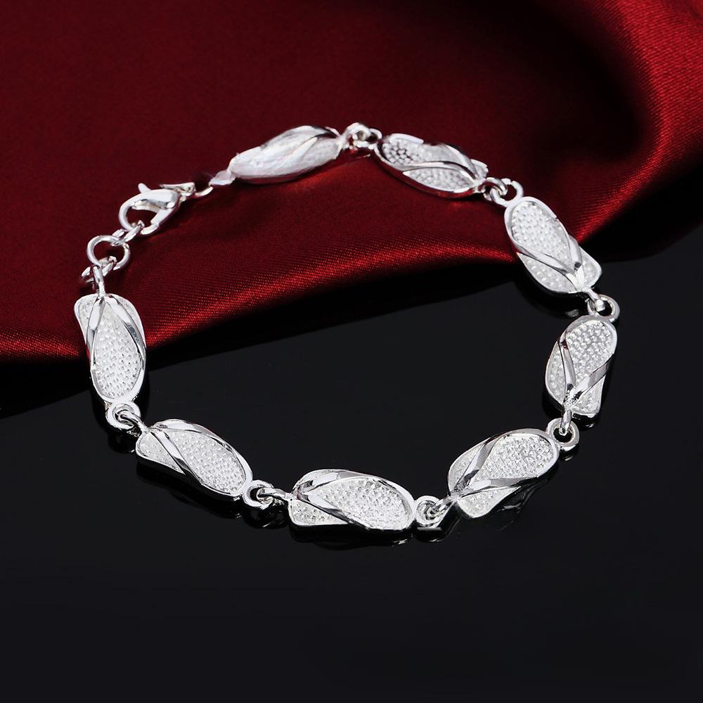 Fashionable and exquisite silver jewelry ladies slipper bracelet