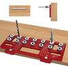 1 Set Handle Pitch Punch Hole Locator, Shelf Pin Drilling Guide Jig,Aluminum Pocket Hole Jig Kit,Straight Hole Drilling Template