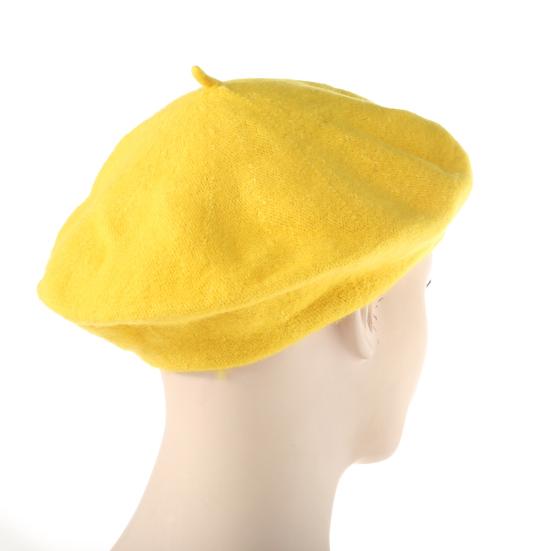 Women Girl Solid Color Warm Winter Beret French Artist Beanie Hat Ski Cap