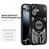 For iPhone 17 Magnetic Case Aluminium Alloy+PC+TPU Hollow Heat Dissipation Phone Cover
