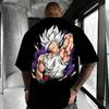 Nowe Anime Dragon Ball Goku Okrągły Dekolt Krótki Rękaw 2026 Bandai Letnia Męska Koszulka Sportowa Luźna i Oddychająca Bawełniana