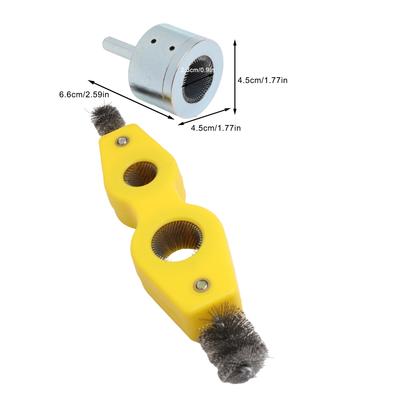 15MM Drill Battery Brush Copper Pipe Maintenance Brush Polishing Pad Efficient Rust Removal Interchangeable Brush Heads
