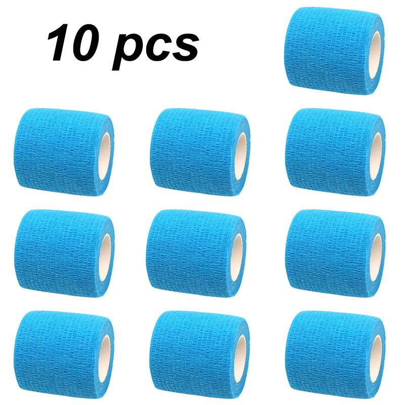 10 Rolls Self Adhesive Elastic Sports Bandage Wrap for Joints Limbs Pet Protection Athletic Injury Tape Compression Strap