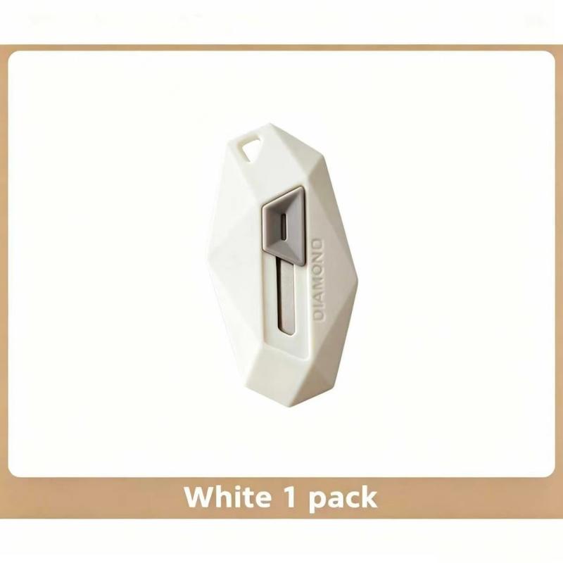 1/3PCS Diamond Design Unbox Knife Safety Round Head Cutter Magnetic Carton Box Cutter for Opening Package Letter Utility Knife