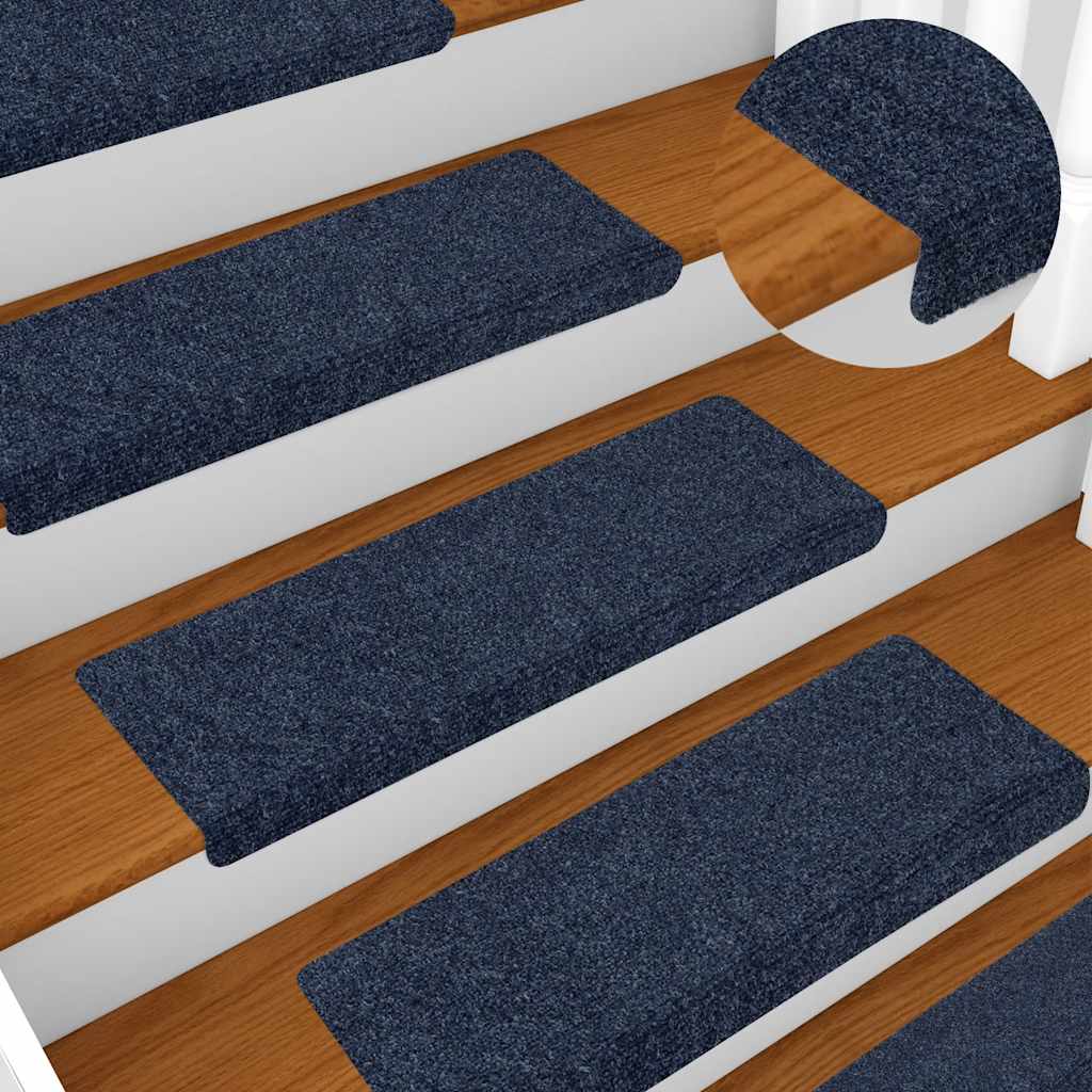 Self Adhesive Stair Treads 10 Pcs 65 X 21 X 4 Cm Anthracite Rectangular Edge